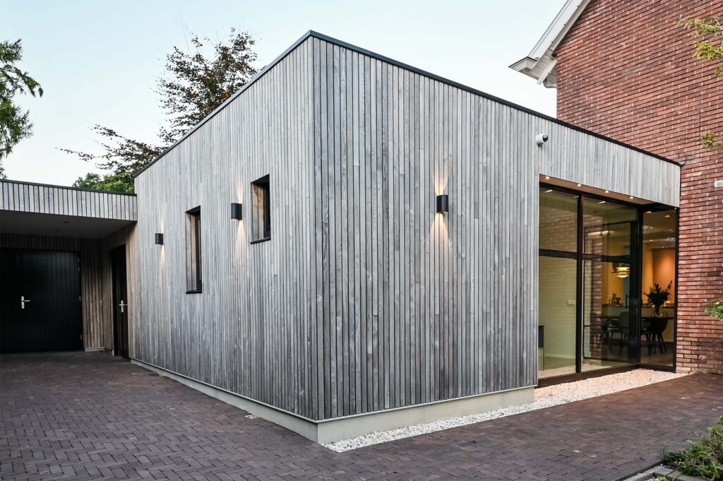 Liemers Prefab Concepts - Uitbouw gevelbekleding wood